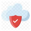 Cloud Schutz Cloud Sicherheit Private Cloud Symbol