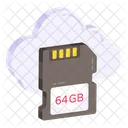 Cloud Sd Card Memory Card Cloud Storage Icon
