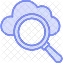 Cloud Search Magnifier Icon