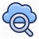 Cloud Search Cloud Exploration Cloud Computing Icon