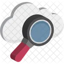 Cloud Search Internet Exploring Cloud Magnifying Icon
