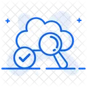 Cloud Search Cloud Analysis Find Cloud Icon