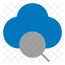 Search Magnifier Cloud Icon