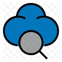 Search Magnifier Cloud Icon