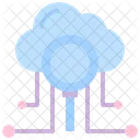 Search File Cloud Computing Icon