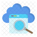 Cloud Search Cloud Computing Icon