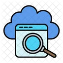 Cloud Search Cloud Computing Icon