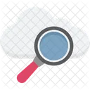 Cloud Search Internet Exploring Cloud Magnifying Icon