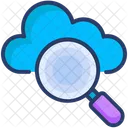 Cloud Data Search Icon