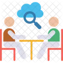 Cloud Search Business Meeting Meeting Icon