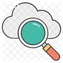 Cloud Searching Internet Searching Cloud Explore Icon