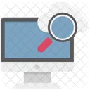 Cloud Search Internet Exploring Cloud Magnifying Icon