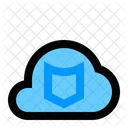 Shield Cloud Network Icon