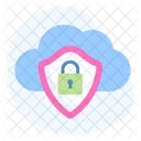 Cloud Security Protection Icon