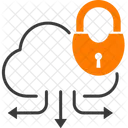 Cloud Security Lock Shield Icon