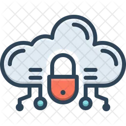 Cloud Security  Icon