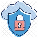 Cloud Computing Cloud Data Protection Cloud Services Icon