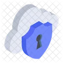 Cloud Security Cloud Protection Private Cloud Icon