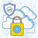 Cloud Lock Protected Cloud Network Data Cloud Lock Icon