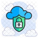 Cloud Security Cloud Computing Cloud Protection Icon