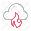 Fire Cloud Security Icon