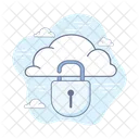 Cloud Security Cloud Data Security Cloud Data Protection Icon