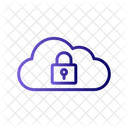 Cloud Security Cloud Protection Cloud Lock Icon