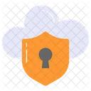 Cloud Security Lock Icon