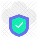 Cloud Security Technology Network Icon