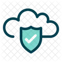 Cloud Security Protection Icon