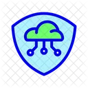 Cloud Secure Data Icon