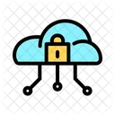 Cloud Secure Data Icon