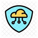Cloud Secure Data Icon
