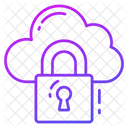 Cloud Security Lock Icon