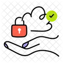 Cloud Security Safe Cloud Cloud Data Icon