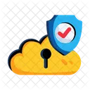 Cloud Security  Icon