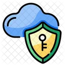 Cloud Security Key  Icône