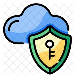 Cloud Security Key  Icon