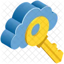 Cloud Computing Key Icon
