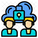Security Cloud System Online Icon