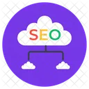 Cloud Seo Cloud Network Cloud Hosting Icon
