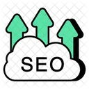Seo Search Engine Optimization Cloud Computing Icon