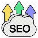 Cloud seo  Icon