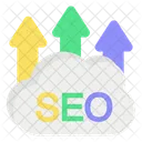 Cloud seo  Icon