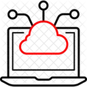 Cloud Server Wolken Moderne Wolken Symbol