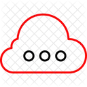 Cloud Server Wolken Moderne Wolken Symbol