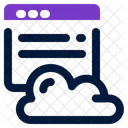 クラウドサーバー  アイコン