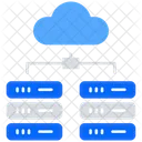 Cloud Server Serververbindung Cloud Verbindung Symbol