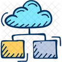 Cloud Database Computing Icon