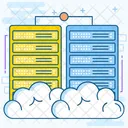 Cloud Computing Cloud Storage Cloud Database Icon